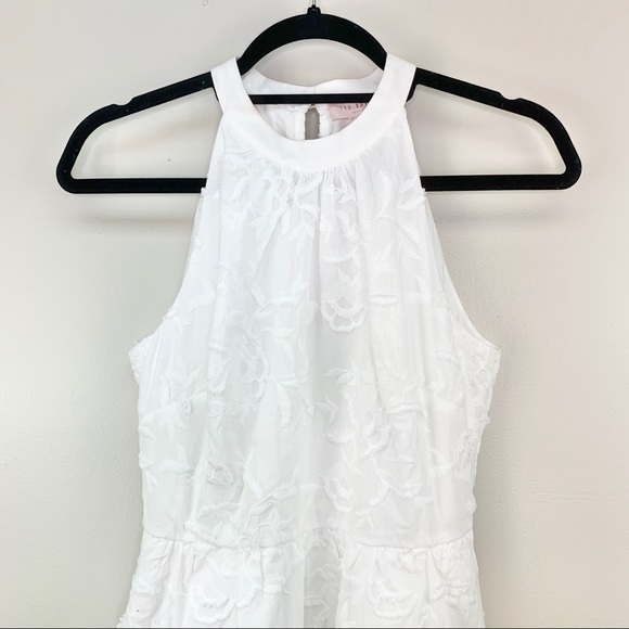 Ted Baker Lorene Embroidered Skater Dress Size 1 - Picture 4 of 8
